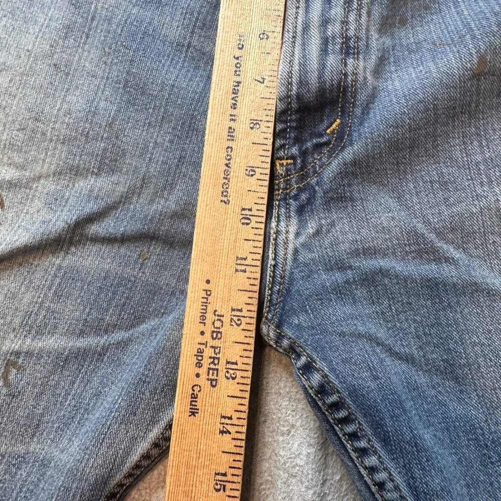 Vintage Levi's Jeans Mens 37x28 Blue Relaxed Straight Distressed Denim Pants Y2K